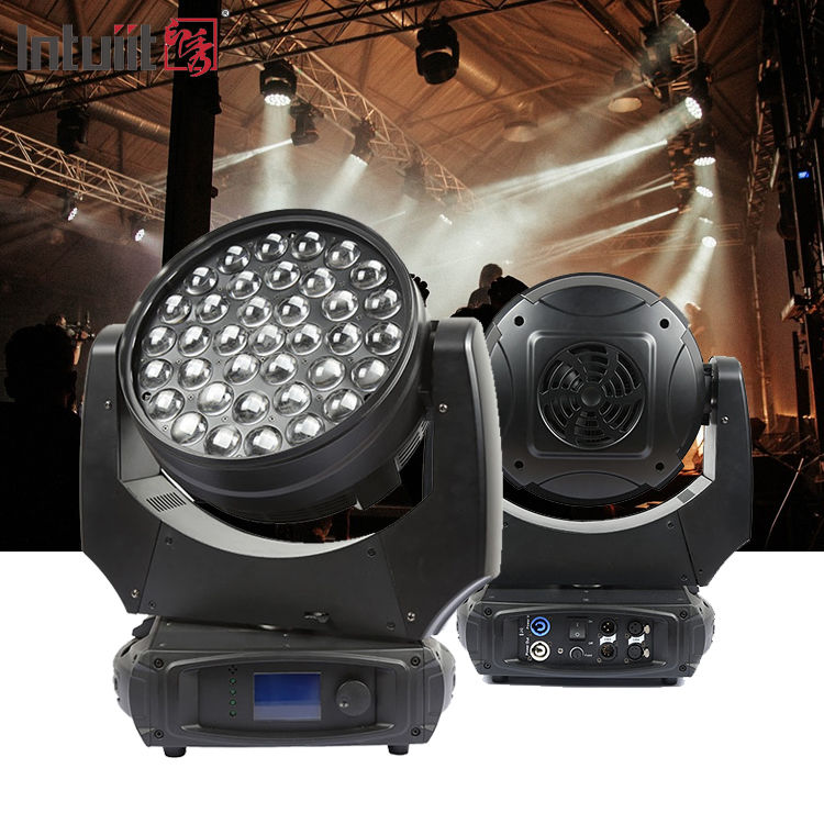 DJ Party Light 37*10W RGBW Quad 4 en 1 LED Moving Head Wash Zoom