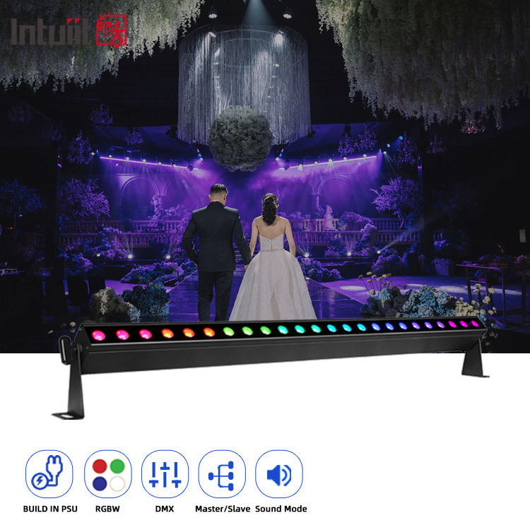 Hotel Pixel 24*2W Lavadora de paredes interior luz Dmx Ip20 Rgbw escenario 4In1 Led Lavadora de paredes