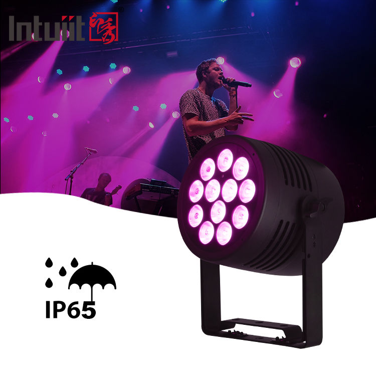 Foco Par LED Exterior IP65 12x20w RGBWA-UV 6en1 Evento DJ Wash DMX 512 Impermeable