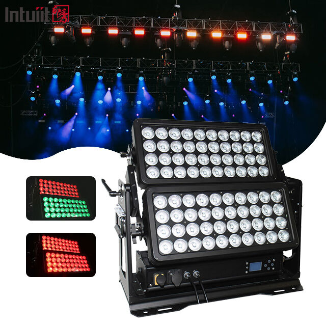 Foco de lavado LED impermeable de doble capa para escenario, con control DMX, City Color de 400W, 800W y 1500W, para eventos