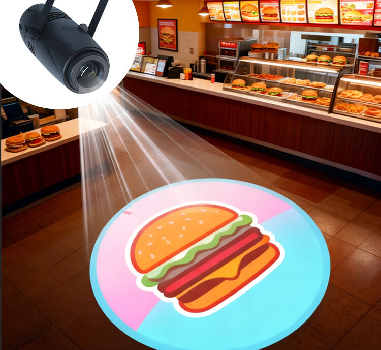 Proyector de logotipo de 40W Luces Proyectores GOBO personalizados para negocios de tiendas para publicidad de tiendas y bodas
