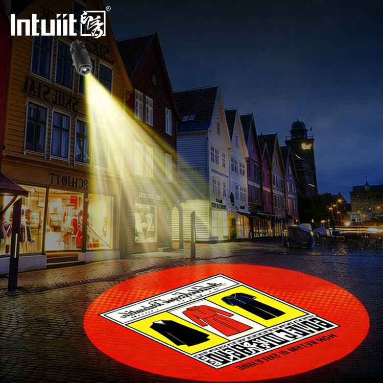 Proyector LED Gobo Giratorio para Exteriores de 60W, Impermeable IP65, LED para Halloween, Navidad, Bodas, con Logotipos Personalizados, Señales Publicitarias