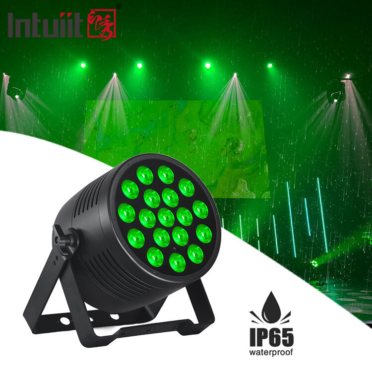 IP65 18*20w Rgbwauv 6in1 Led Inmune a la lluvia Par luz de escenario Luz de exterior Dj hasta iluminación boda