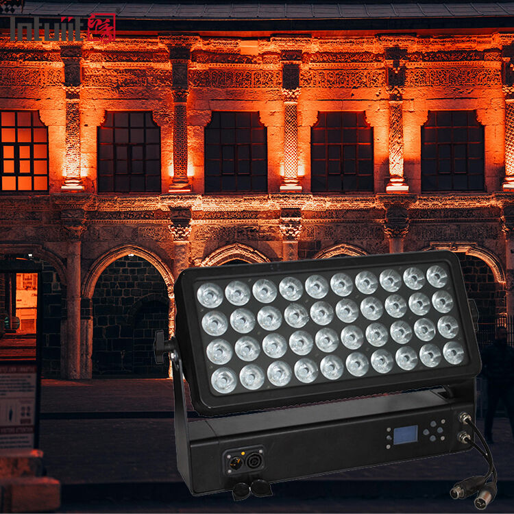 400W IP65 Inodoro para exteriores Color urbano 40x10W RGBW 4 en 1 LED Pared de lavado de luz