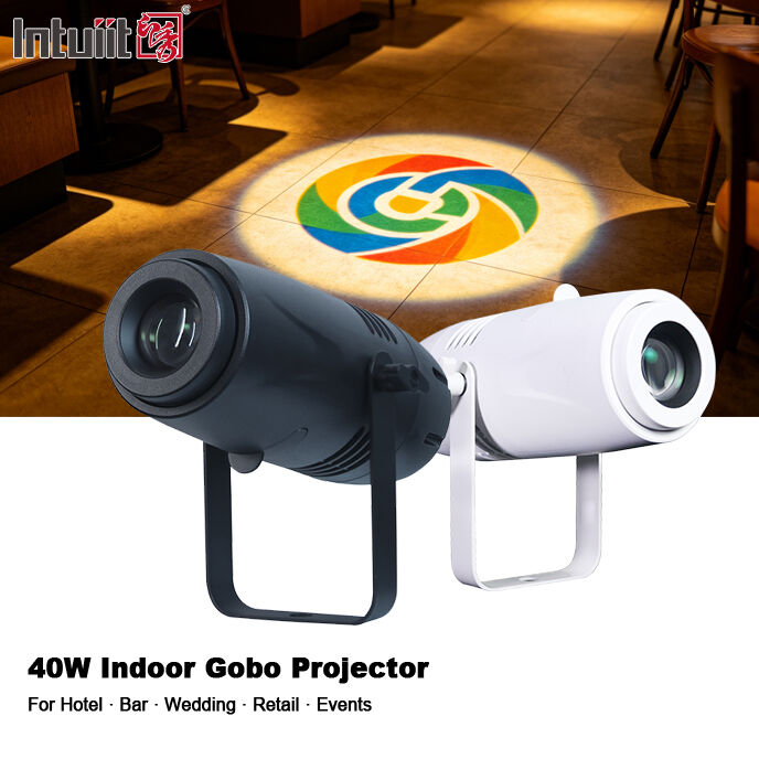 Proyector Publicitario LED de Alta Definición de 40W, Proyector de Logo Gobo con Certificación CE RoHs