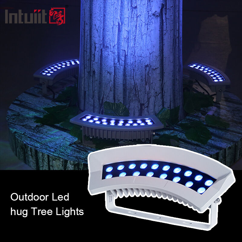 Luz de inundación LED de paisaje profesional de 36W RGBW IP65 Iluminación al aire libre de árboles para proyectos de arquitectura de parques