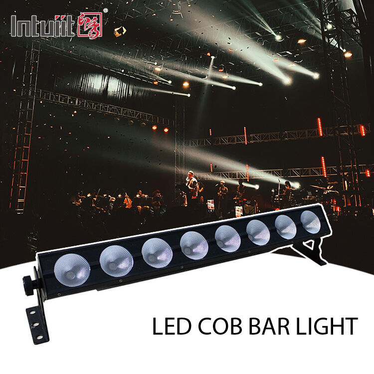Control de píxeles 8x15W RGB 3 en 1 barra lineal LED DMX512 arandela de pared interior Luz de lavado de escenario para boda fiesta banquete salón Club