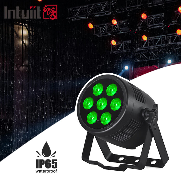 Uper Brillante 7*20W RGBWA+UV 6in1 LED Par Light IP65 Exterior DMX512 para escenarios de conciertos Clubes nocturnos