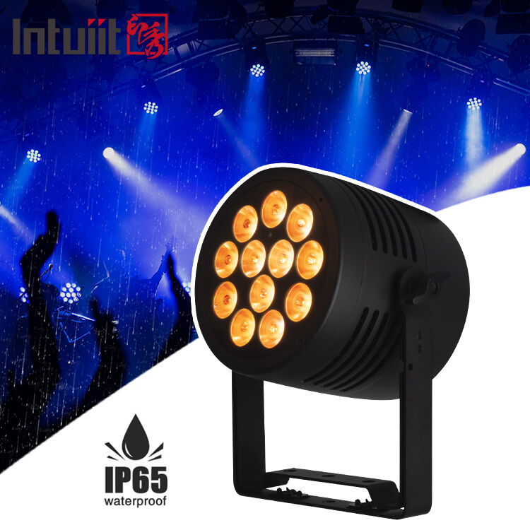 12*20W RGBWA+UV 6in1 LED Par Light IP65 Fuera Inmune al Agua DMX512 Iluminación de escenario para la fiesta de DJ de la boda