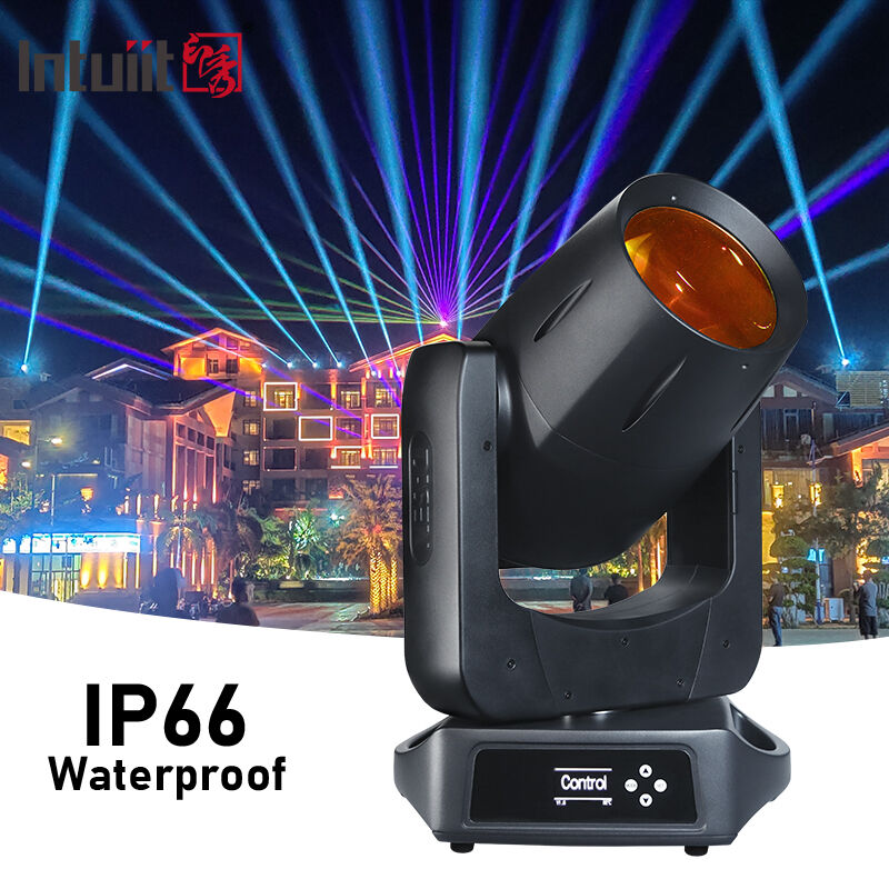 IP66 impermeable 100W CMY Laser Moving Head Light Ultra estrecho 0,8 grados Ángulo de haz Iluminación para escenarios al aire libre DMX512