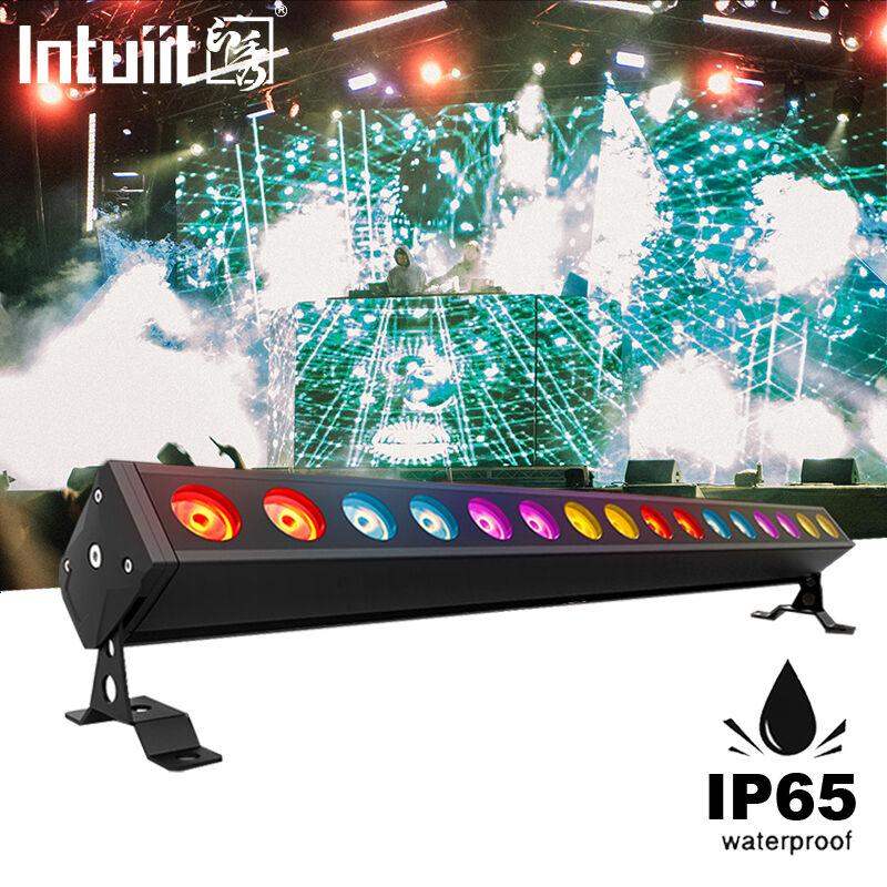 IP65 exterior 16x5W RGBW 4 en 1 LED lineal de lavadora de pared de la barra de luz DMX512 Arquitectura de escenario Iluminación de lavado