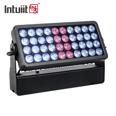 luces de inundación al aire libre del paisaje de 40x10w IP65 LED que construyen luces del lavado del color LED de la ciudad de la decoración DMX