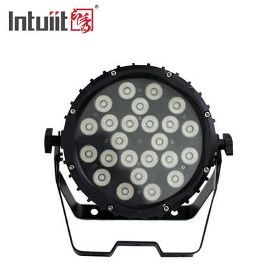 La prenda impermeable IP65 llevó la luz plana del par de la etapa LED DMX de la luz 24*3W Rgbw del par