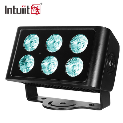Luz de inundación del lavado de la pared de 6X5W DMX RGBW LED para la iluminación al aire libre del color del edificio de la ciudad de la prenda impermeable del proyecto