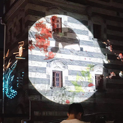 Parque temático Edificio alto 400W Proyector Gobo al aire libre Iluminación de efecto LED personalizada