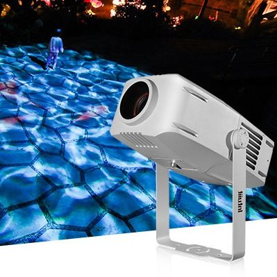 Proyector LED impermeable para exteriores de 100W, efecto de escenario de onda de agua azul con ondulaciones dinámicas, luces de proyección Gobo