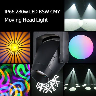 Focos móviles LED profesionales IP66 de 280W con haz, foco y lavado CMY para equipos de espectáculos de DJ, discotecas, bares y clubes