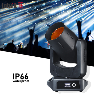 Foco móvil de cabeza móvil para exteriores IP66, 200W, LED, resistente al agua, modo de control DMX512, foco móvil de cabeza móvil resistente al agua de 200W