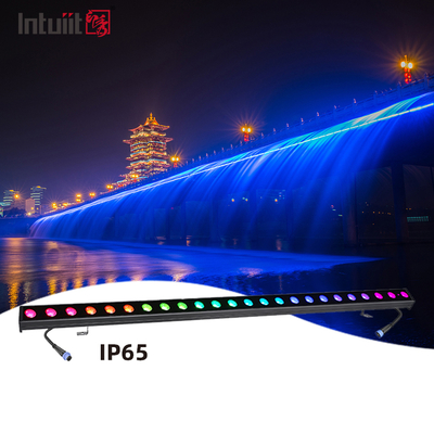 Luz de pared LED RGBW impermeable IP65, 24*2W, cuerpo de lámpara de aluminio para exteriores, para jardín y paisaje de edificios de gran altura