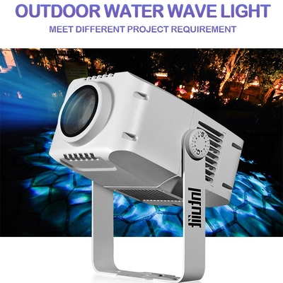 Proyector LED RGBW colorido para exteriores de 60W con patrón de agua, IP65, lámpara de proyección paisajística resistente al agua