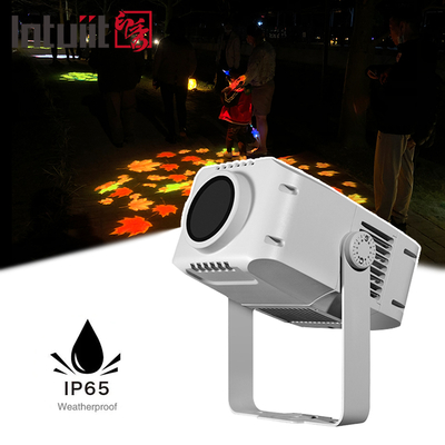 Proyector Gobo para exteriores 100w Proyector publicitario de rotación LED a prueba de agua IP65 Logotipo Gobo Proyector de luz