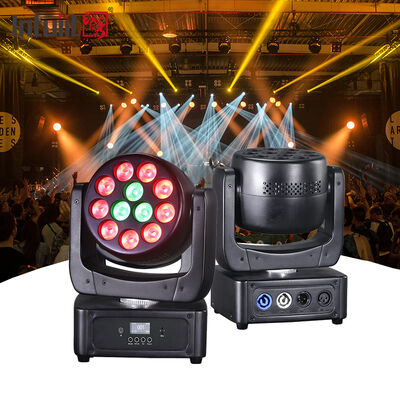 Mini 12x8W Led Rgbw Light Dmx Dj Disco Party Club Iluminación Equipo de efecto de iluminación Lámpara de escenario Luz de cabeza móvil