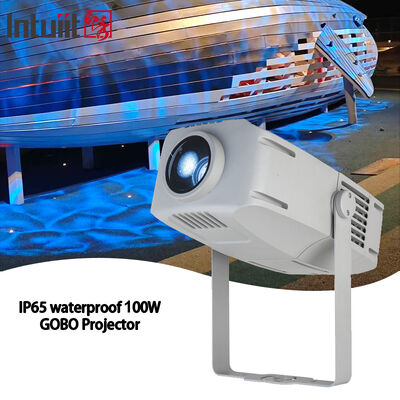 Proyector Gobo de 100W con Efecto de Agua IP65 Impermeable Luces LED de Efecto de Ola de Agua Luz de Proyector Gobo con Logotipo LED para Exteriores
