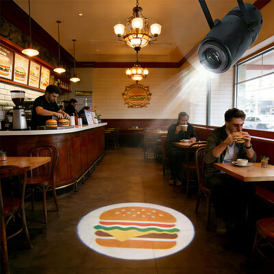 Logotipo del proyector Gobo Diseño LED 40W Luz publicitaria