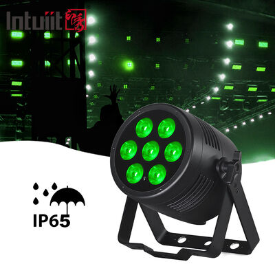 Focos Par LED 6 en 1 IP65 a prueba de agua para escenario profesional DJ disco, 7*20W RGBWA UV con control DMX512