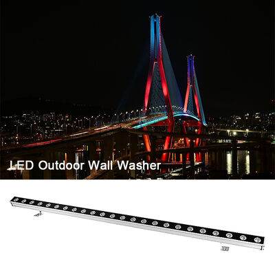 Luz Lavadora de Pared DMX512 RGB RGBW LED Colorido Exterior Interior 6W 12W 24W Barra Lineal para Iluminación de Bodas, Iglesias, Fiestas y Escenarios