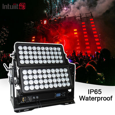 Lámpara de lavado de pared de doble LED para exteriores impermeable IP65 800W RGBW DMX City Hotel Garden