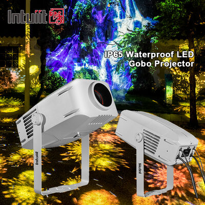 LED Gobo proyector de luz 400W Rotación de logotipo proyector de imagen DMX512 Iluminación de escenario para evento de exposición de espectáculos profesionales