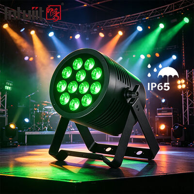 IP65 Inodoro para exteriores 12x20W RGBWA UV 6 en 1 LED Par Light Profesional DMX DJ Iluminación de escenario Iluminación de lavado para espectáculo de boda en discoteca