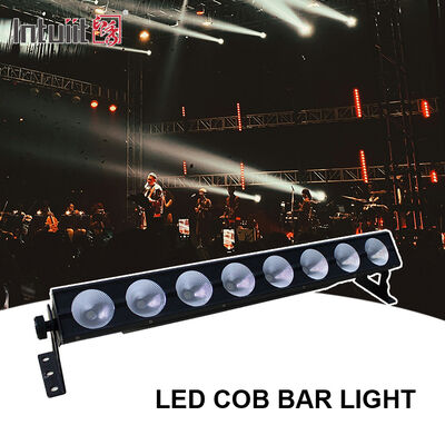 8x15W RGB 3-en-1 DMX512 LED lineal lavapantallas de lavar Escenario de la luz de la barra de la luz de lavado interior Iluminación para el evento de estudio de la iglesia