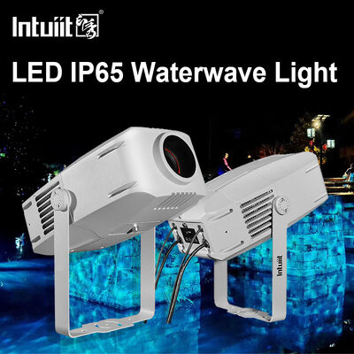 Proyector de efecto de onda de agua IP65 exterior RGBW LED, 60W a 400W Opciones, DMX512, Luz de onda móvil para fachadas, jardines