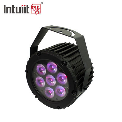 Mini Led Flat Par Light 7*3W RGBW con Dmx teledirigido para la noche Culb de DJ