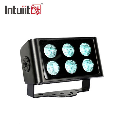 IP65 DMX fuera de luces de inundación de la etapa de 6*5W RGBW 40W LED