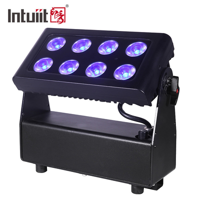 8*15w 4 en 1 Ip65 Batería Alimentada LED Uplights Rgbw Luces de fiesta