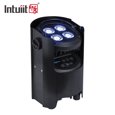 La radio Uplight de la batería del partido de la etapa equipara 4x12w RGBWAUV 4 en 1 control remoto del IR Wifi de la luz del par de DJ