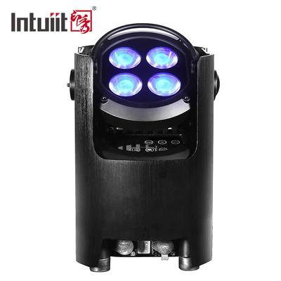Par llevado con pilas inalámbrico de aluminio Uplights de la luz 4*12W Dmx de la etapa que se casa