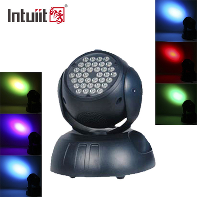 DMX512 luz 36x3W RGB 4 del efecto de la etapa LED en 1 lavado principal de mudanza del enfoque