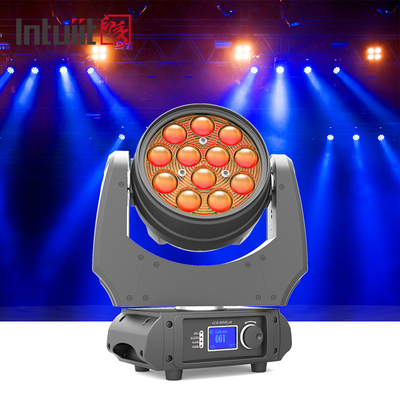RGBW 4 - en - 1 luz principal de mudanza 12x10W granangular del haz del grado LED del enfoque 5-60